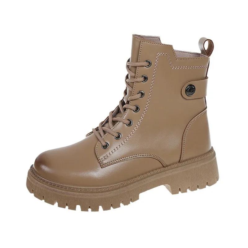 Fashion 2024 Autumn/Winter New Handsome British Style Side Zipper Short Boots for Women Thick Bottom Fashion Casual Boots boots women