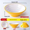 Commercial Two-Tone Melamine Noodle Bowl