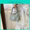 Trendy Canvas Shoulder Bag For Women 2023 Fall Fashion Retro Underarm Bag Street Style
