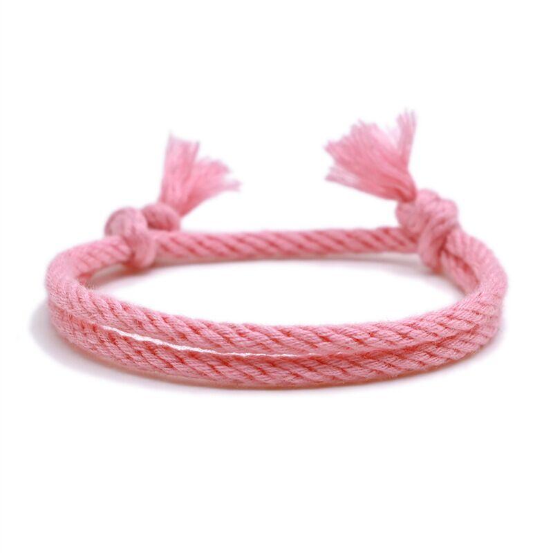 New Tibetan String Bracelets & Bangles for Women Men Handmade Tassel Knots Thread Lucky Rope Bracelet Ethnic