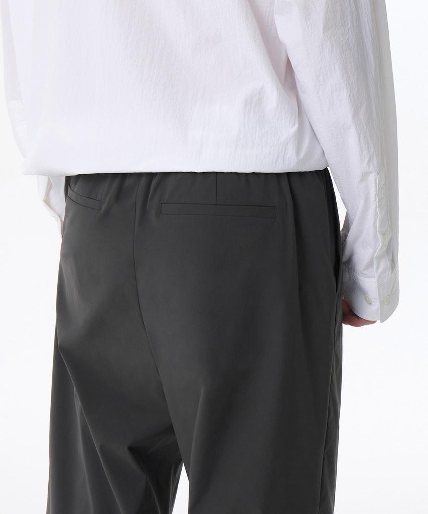 Musinsa Standard Solotex One-Pleat Wide Comfort Elastic Waist Pants [Gray]