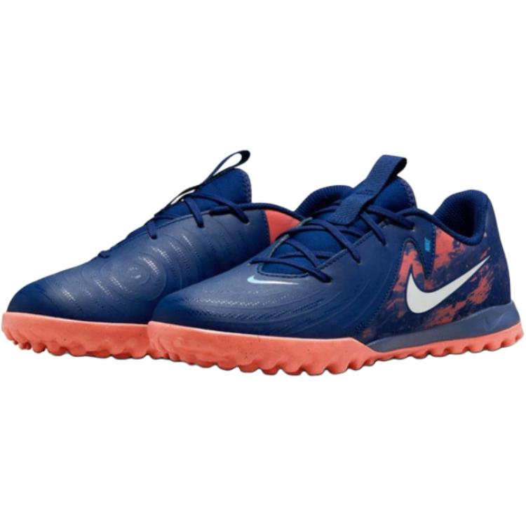 Nike Jr. Phantom GX 2 Academy Slip Resistant Cushioning Abrasion Resistant Rebound Low Top Kids' Soccer Shoes Blue Sneakers HF1608-400