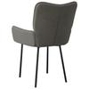 Dining Chairs 2 Pcs Dark Grey Velvet