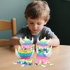 3D Printed Dragon Collectible Mini Egg with Articulated Dragon Inside Colorful Animal Miniature Fidget Toy Desktop Figurine for Home Office Decor