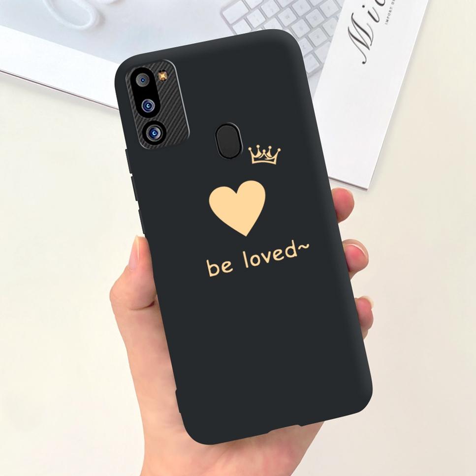 For Samsung Galaxy M21 2021 Case Cute Cat Fashion Girl Soft Silicone Cover For Samsung M21 2021 SM-M215G Bumper Phone Case Funda