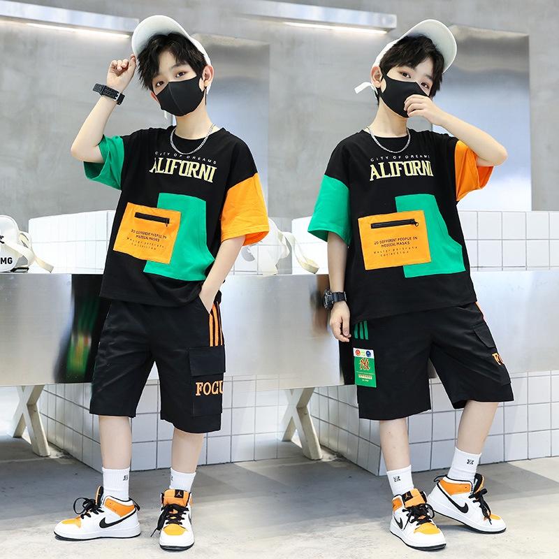 Children's Clothing Boys' Summer Set New Summer Fashion