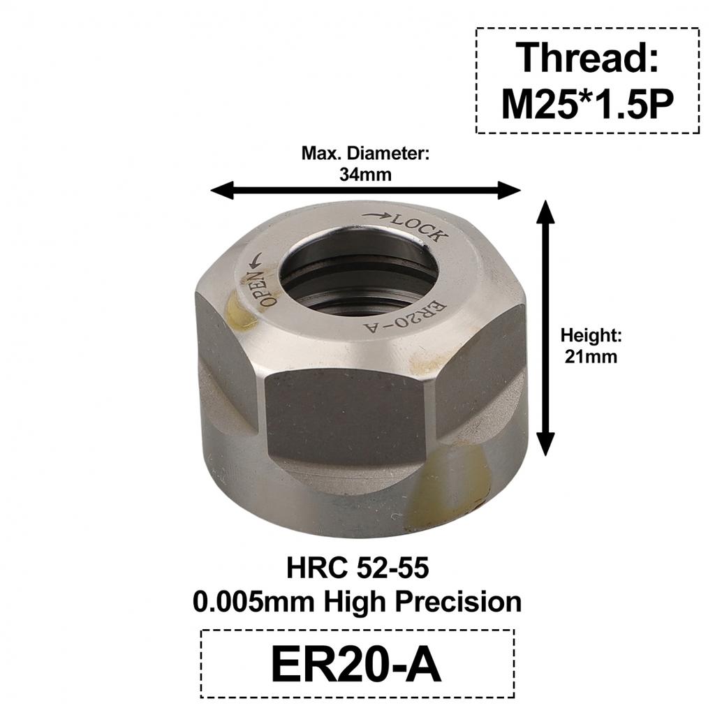 High Grade ER 111620253240 AMUM Nut for Milling Chuck with Reduced Deformation
