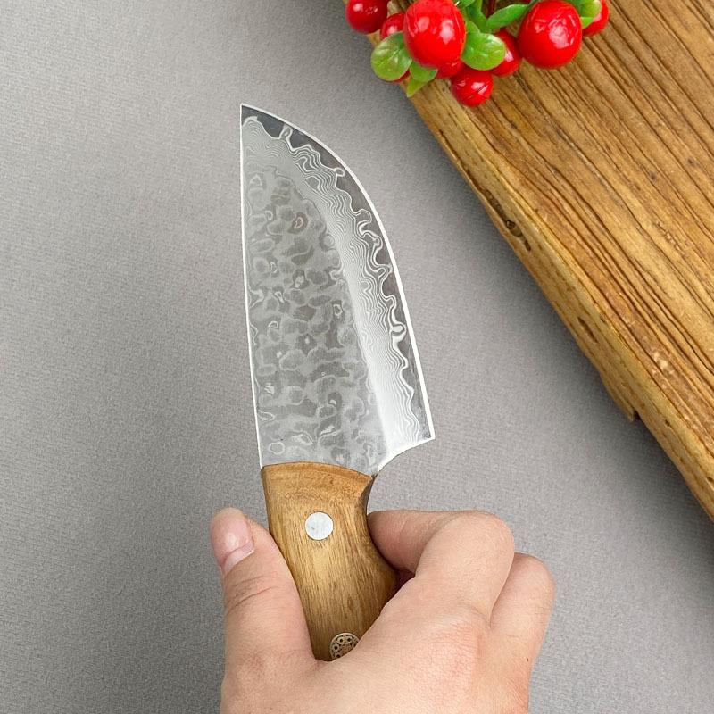 Damascus Steel Kitchen Meat Cleaver Chef Knife Fish Knife Sushi Steak Barbecue Slicing Cooking Utility Knife Tools