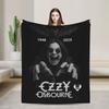 Ozzy Osbourne Rock Band Blankets Flannel Printed Breathable Super Warm Throw Blanket for Bedding Outdoor Bedspreads