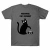 Personal Cat Servant Funny Black Cat Lover Gift Classic Men's T-Shirt Cotton Tee Unisex T-Shirt
