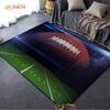 Alfombra Personalizada de Cancha de Fútbol Americano, Alfombra para Decoración de Sala de Estar Dormitorio, Alfombra Antideslizante para Piso de Cocina Baño para Niños