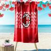 AC Milan Print Beach Towel, Large Soft Quick Dry Towel for Beach Camping Swimming