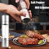 2 In 1 Pepper Mill Manual Food Grade Stainless Steel Salt Pepper Grinder Set With Adjustable Ceramic Grinding Spice Grinder Kitchen Spaces Tool