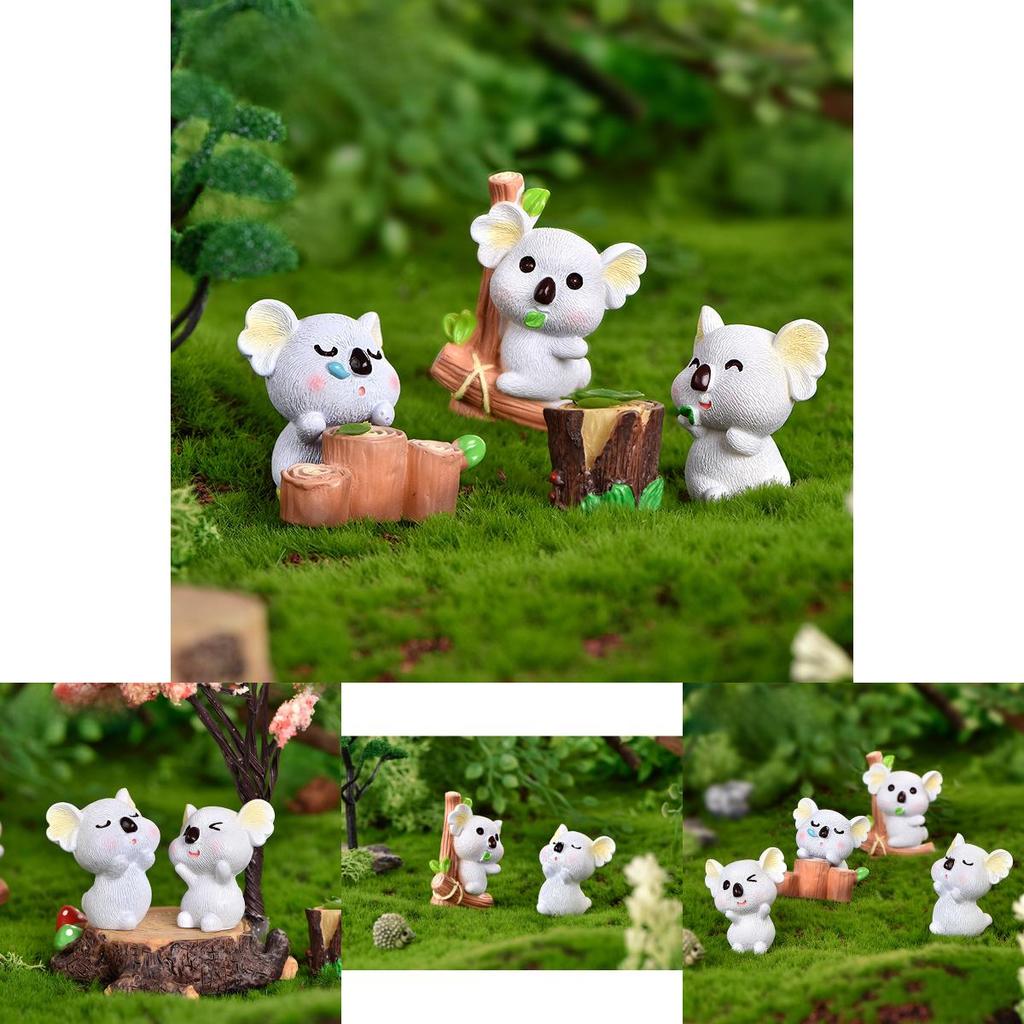 Enchanting Resin Koala Figurine Ideal For Micro Landscape And Garden Diy Crystal Ball Ornament