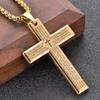 Fashion Titanium Steel Crucifix Scripture the Lord's Prayer Pendant Necklace for Men and Women