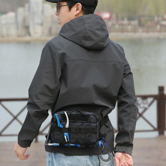 Brusttasche fürs Angeln, wasserdicht, aus Oxford-Stoff, leichte Weste, große Kapazität, Outdoor-Camping, Wandern, Jagen, Angelausrüstung, Aufbewahrungsrucksack