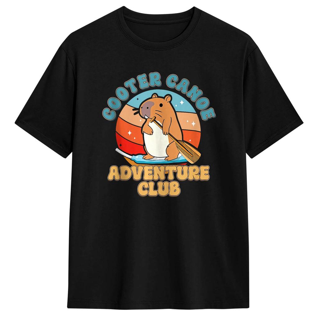 Unisexs T Shirt Funny Beaver Wearing Sunglasses Cool Beaver T Shirts Trending Beach Tees Streetwear Pure Cotton Tops Gift