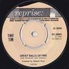Disque 7 pouces TINY TIM - Great Balls Of Fire RS20802 Reprise Records 1969 UK Rock Occasion