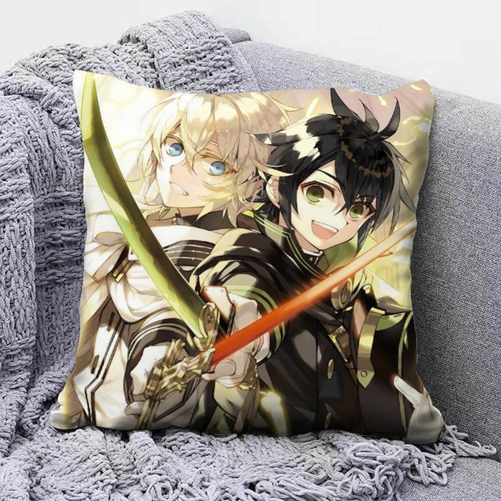 Seraph Of The End Anime Pillow Covers, Home Sofa Cushion Covers And Aecorative Custom