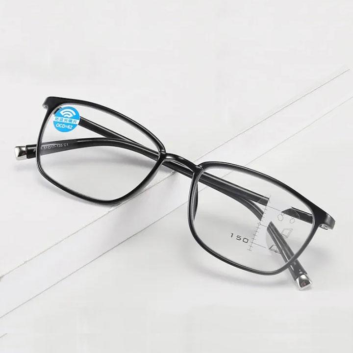 Bifocal Reading Glasses Men's Farsighted Glasses Dual Purpose Black Frame Glasses Blue Ray Protection Women Farsighted Glasses