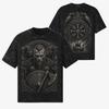 Viking Warrior Valhalla Axe T-Shirt 260 GSM | Oversized Snow Wash 100% Cotton