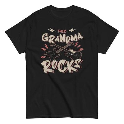 T-shirt hommage à la fête des mères : Mamie guitariste assure