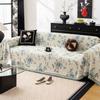 EIFLOY-Chenille Flower Sofa Cover for Living Room, 4, 5 Seats, Reversible Throw Blanket, L Shape Couch Furniture Protector