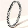 Bracciale a Catena in Acciaio al Titanio Placcato Oro Stile Europeo & Americano di Fascia Alta per Donne