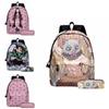 Demon Slayer Anime Cartoon Backpack Set For Students Durable Breathable And Lightweight