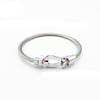 Stainless Steel Horseshoe Bracelet Braided Bangles Simple Magnet Clasp  Men