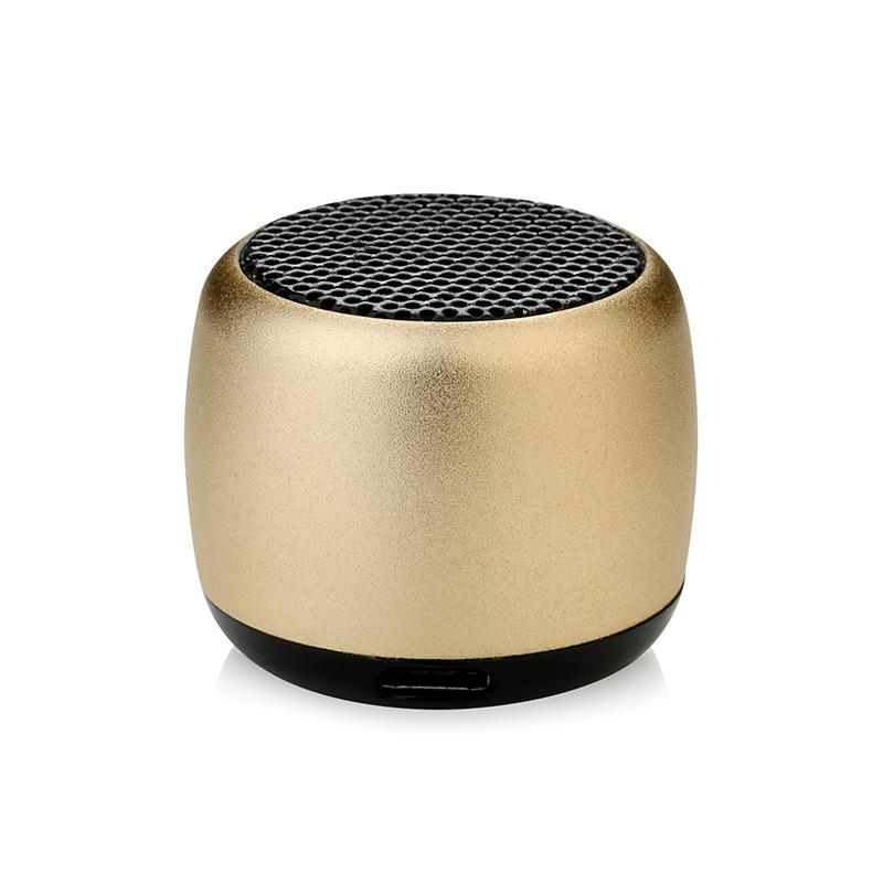 Mini Bluetooth-compatible Speaker Portable Intelligent One Drag Two Small Steel Cannon Metal Wireless Bluetooth Sound Subwoofer