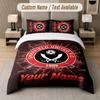 Custom Bedding Set Sheffield United FC Pattern, Print Name Text 1 Duvet Cover Plus 2 Pillowcases Home Textile