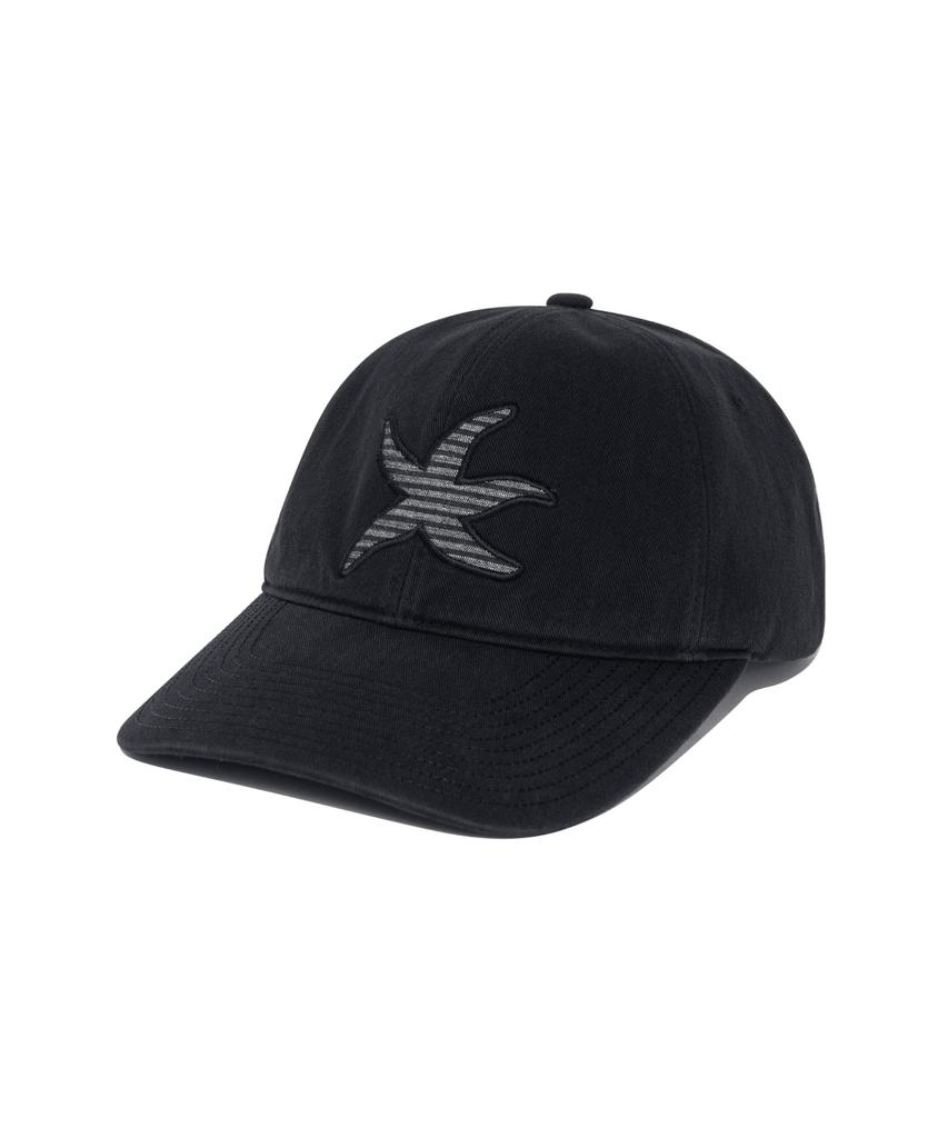 THE COLDEST MOMENT Tcm Stripe Logo Patch Cap (Black)