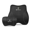 DCLLR1 Leather Car Headrest Lumbar Pillow Neck Gap Filler Pillow For Alfa Romeo Giulietta Mito 159 Giulia Stelvio 156 147 Tonale Brera