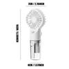 USB Rechargeable Mini Handheld Fan Portable Misting Fan With 4 Adjustable Speed Spray Water Mist Fan Outdoor Camping Travelling