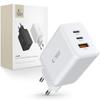 Tech-Protect C65W 3-Port Network Charger Pd65W/Qc3.0 White