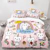 Rainbow Cat Bedding Set Single Twin Full Queen King Size Kawaii Girl Bed Set Aldult Kid Bedroom Duvetcover Sets 3D Print 013