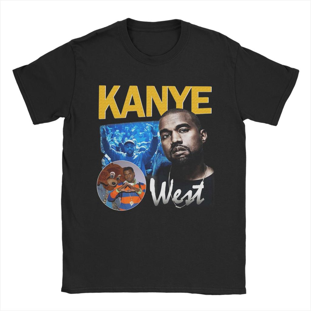 Kanye West Unisex T Shirt Cool Tees Short Sleeve Round Collar TShirts Cotton Printed Tops