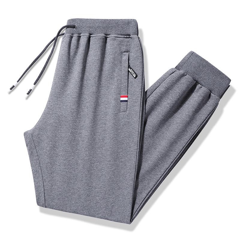 Casual Joggingbroek voor Heren - Fleece gevoerd, Grote Maten, Met boorden, Dik, Veelzijdig, Voor buiten & Trendy