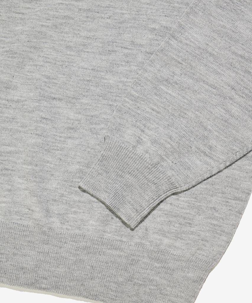 Seutaendeuobeo Crop Round Neck Knit [Gray]