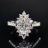 Nieuwe Fijne Trouwringen Vingerring voor Vrouwen met Marquise Zirkonia Prachtige Subtiele Damesring Feest Trendy Sieraden