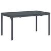 Patio Table Anthracite 180 X 80 X 74 Cm
