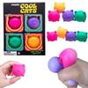 Набір із 4 штук Teenie Cool Cats Squishies Знімач Стресу М'які Іграшки для Стискання Тривожність Нетоксичний TPR Іграшки-фіidget для СДУГ та Аутизму Подарунок