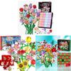 Flower Bouquet Christmas Countdown Resin Craft Gift For Holiday Celebrations