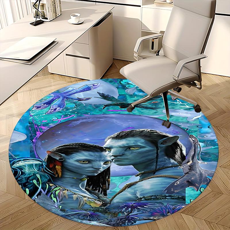 Avatar Inspired Chair Mat   Round Carpet for Home Decor, Office Use, Living Room, Bedroom, Gift Idea0180b