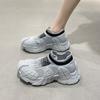 Damen Plateau Sneaker Slipper Mode Damenschuhe Rutschfest Abriebfest Atmungsaktiv Vielseitig Freizeitschuhe