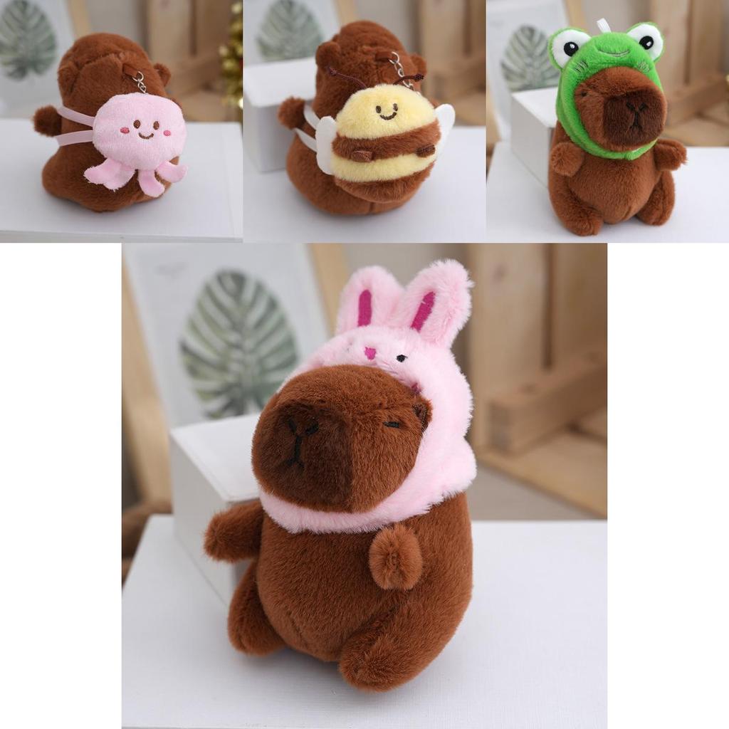 Soft And Cuddly Capybara Plush Toy Keychain Perfect For Bags With Cute Designs And Adorable Features