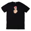 T-Shirt Korean Finger Heart K Pop Heart Hand Gesture