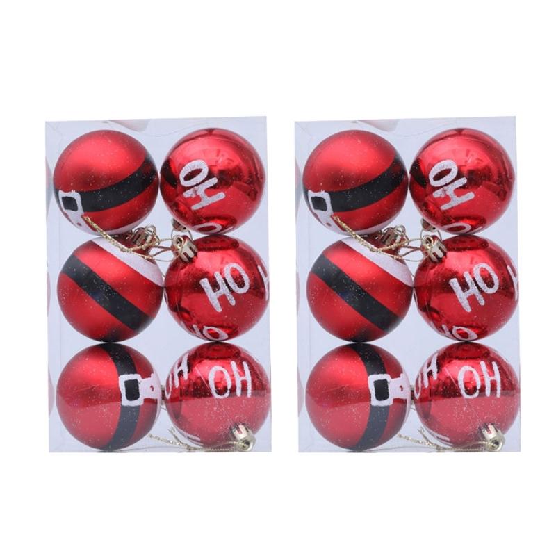12Pcs Christmas Baubles for Christmas Tree Hanging Ball Ornament for Wedding Winter Holiday Party Table Centerpieces