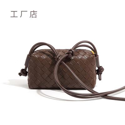 Hot-selling Woven Knotted Bag Hot-selling Shoulder and Back Messenger Bag Small Square Bag Light Luxury Shoulder